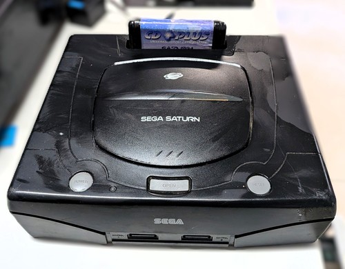 Sega saturn console - saturn, nera