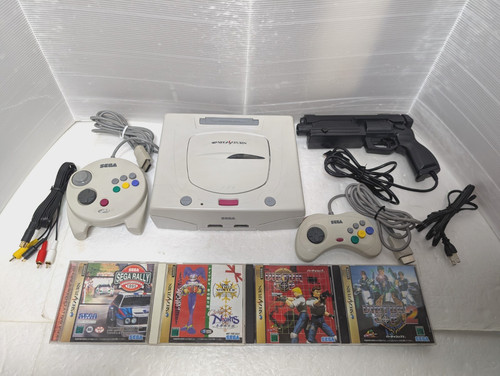 Console bianca sega saturn - saturn, 3d