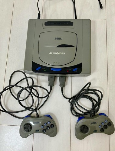 Console sega saturn grigia - console,