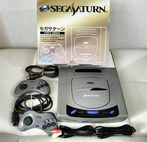 Console sega saturn grigia - console,