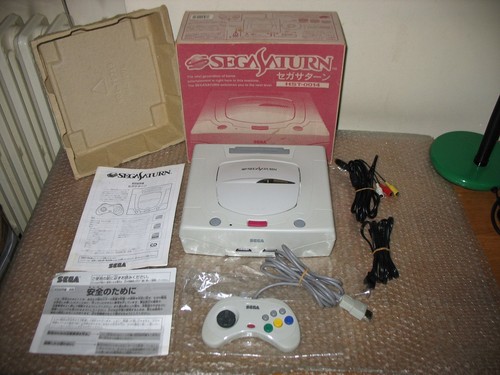 Boxed sega saturn white - saturn,