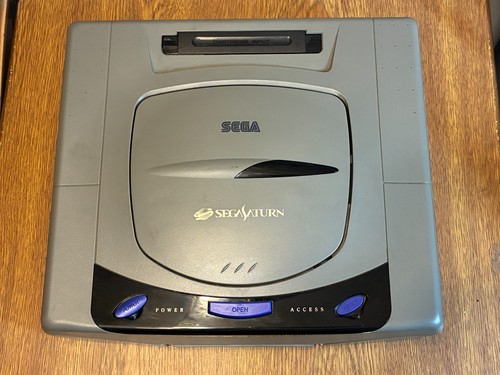 Console sega saturn grigia - console,