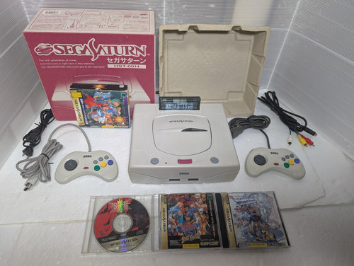 Console bianca sega - console, saturn